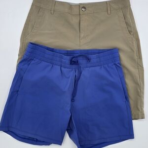 Tuff Athletics Blue and REI Tan Women's Shorts Set 8/L